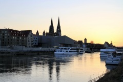 Regensburg, Blick vom Oberen Wöhrd 