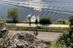 Radfahren an der Donau